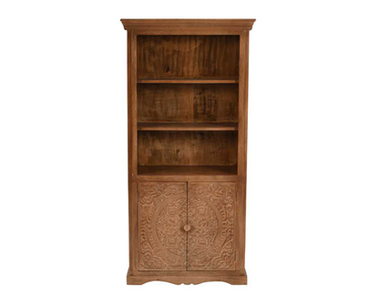 Athena Mango Wood Large Bookcase