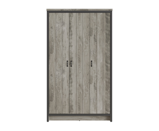 Baxter 3 Door Wardrobe- Grey