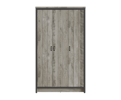 Baxter 3 Door Wardrobe- Grey