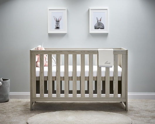 Nina Cot Bed - Grey Wash & White