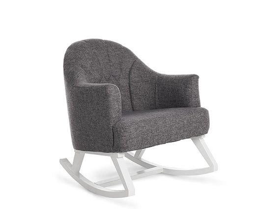 Olivia Round Back Rocking Chair - Dark Grey