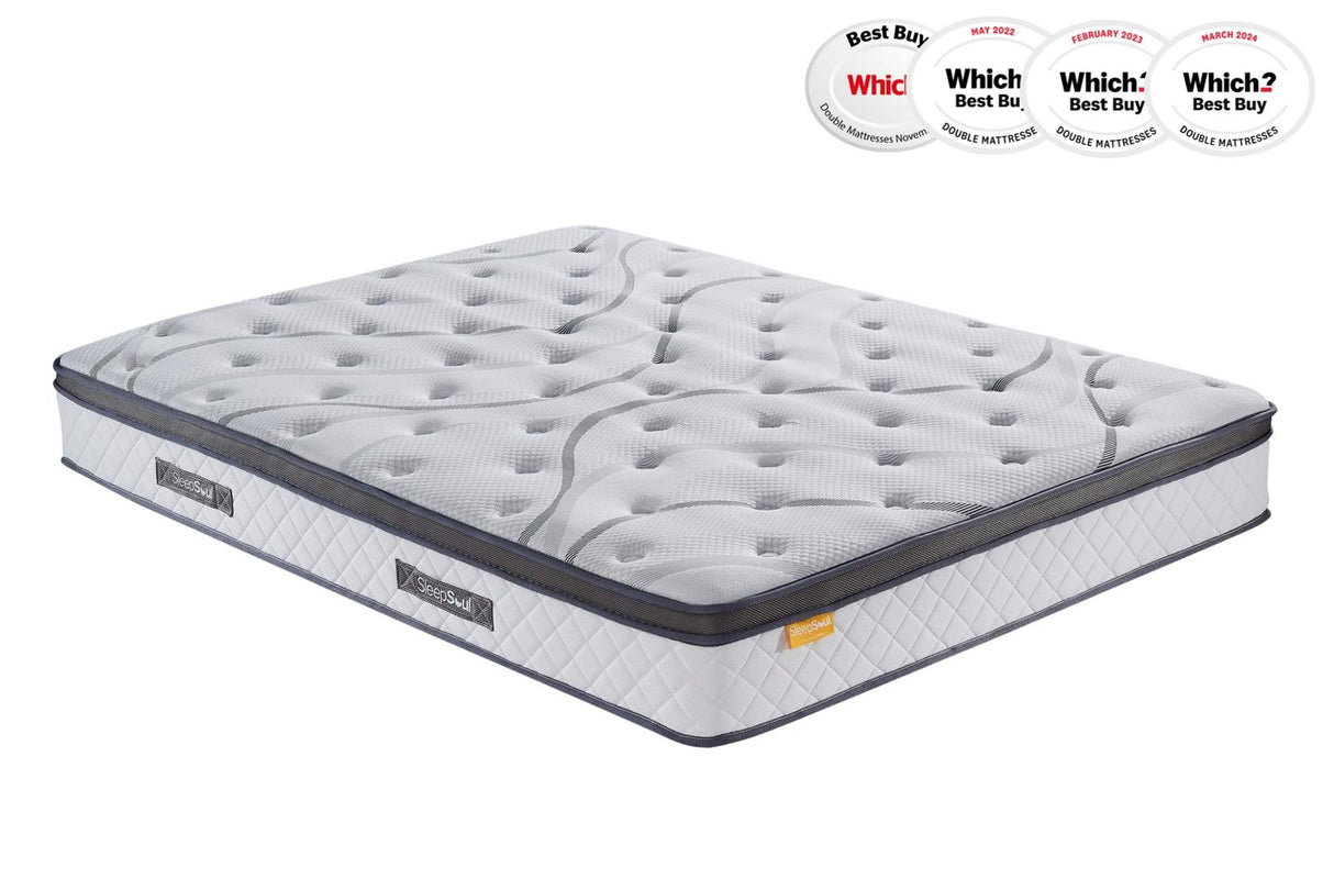 Roll Up Heaven 1000 Pocket Sprung Coolgel Mattress (25cm Depth) - Super King