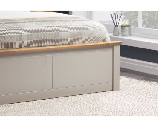 Phoenix King Ottoman Bed - Pearl Grey