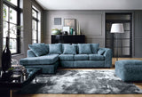 Heidi Left Hand Facing Corner Sofa Plus - Dark Blue