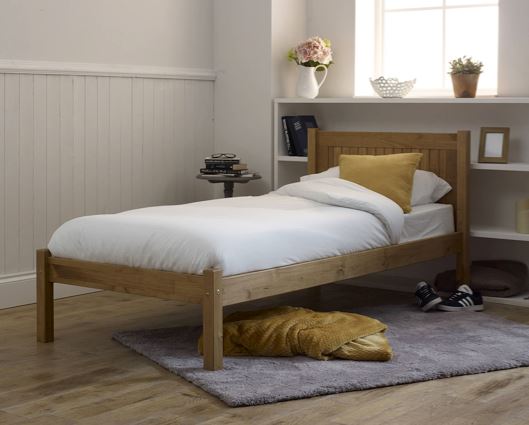 Rio Single Bed- Waxed Pine