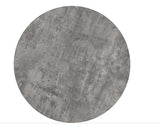 ATHENS ROUND & LUKAS DINING SET (X4 CHAIRS) - CONCRETE/GREY VELVET