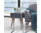 Culton Black & White 1 Drawer Lamp Table