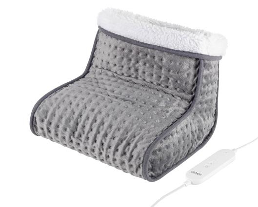 Carmen Electric Heated Foot Warmer Grey