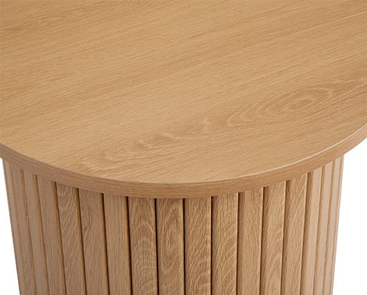 Axel Fluted Side Table - Oak