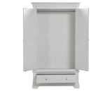 BORDEAUX 2 DOOR WARDROBE - PEBBLE GREY