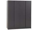 MALVERN 4 DOOR WARDROBE - GREY