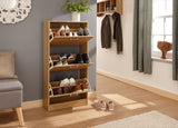 Spencer Three Tier Shoe Cabinet-Oak