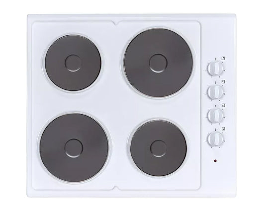 Statesman ESH630WH 60cm 4 Zone Solid Plate Hob White