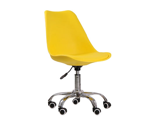 Okeli Swivel Office Chair Yellow