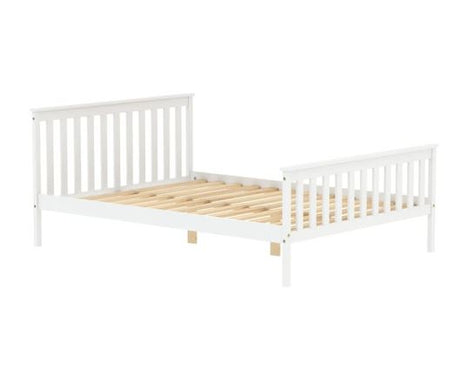 White pine small double bed