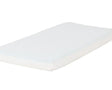A white rectangular mattress cover shown at an angle on a plain white background.