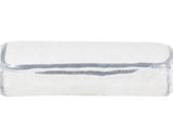 A white cylindrical roll up mattress wrapped in clear plastic packaging, shown against a plain white background.