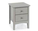 Como 2 Petite Drawer Bedside Cabinet-Light Grey