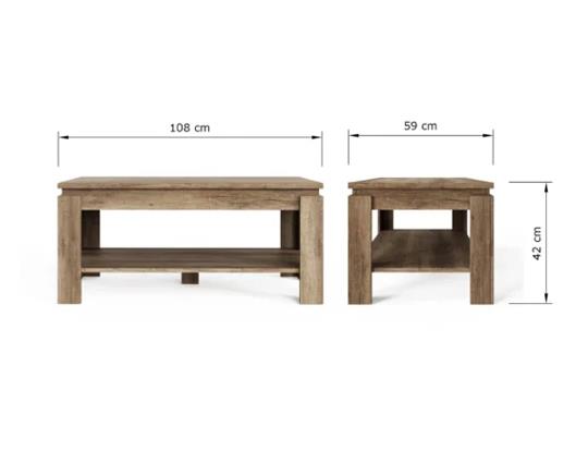 Casis Oak Coffee Table