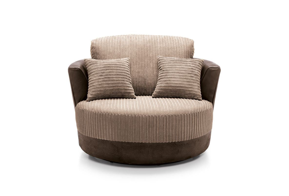 Sofia Swivel Chair - Brown