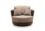 Sofia Swivel Chair - Brown