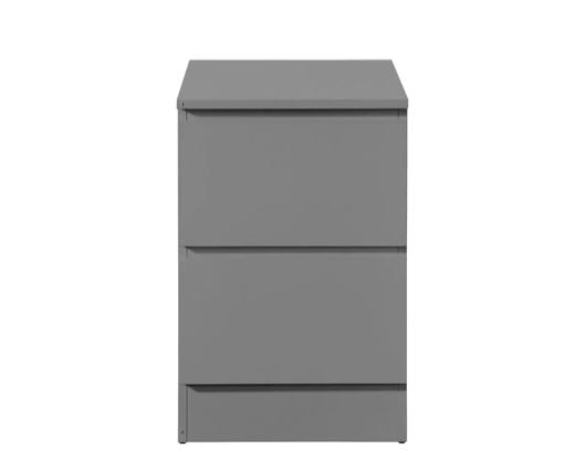 Oakley 2 Drawer Bedside- Grey