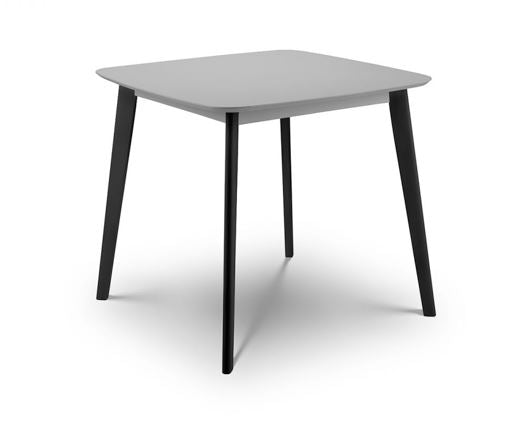 Clara Sqaure Dining Table- Grey & Black