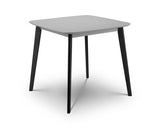 Clara Sqaure Dining Table- Grey & Black
