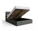 Small Double End Lift Ottoman Bed-Grey