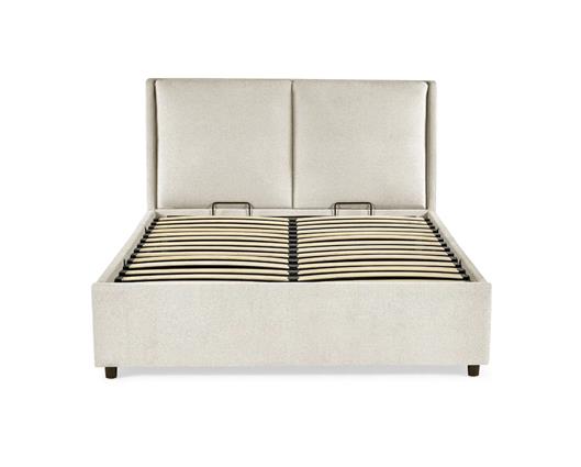 Maddock Ottoman Storage Bed Beige - King