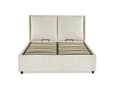 Maddock Ottoman Storage Bed Beige - King