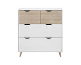 Shanelle 4 Drawer Chest White-Oak