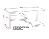 LEON 2 DRAWER COFFEE TABLE - MEDIUM OAK EFFECT