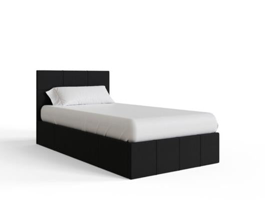 Single End Lift Ottoman Bed-Black