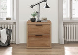 Sullivan 2 Drawer Bedside Table - Oak