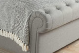 Charlton Side Lift Ottoman King Bed - Grey
