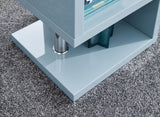 Arctic High Gloss LED Side Table-Grey