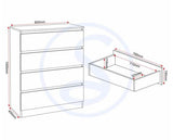 MALVERN 2 DOOR WARDROBE BEDROOM SET - GREY