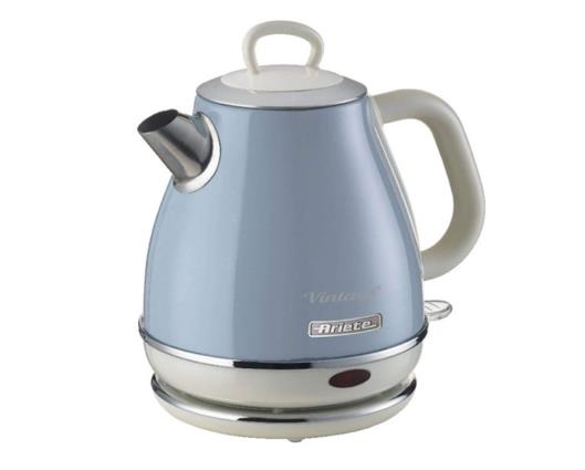 Ariete 1 Litre Retro Style Cordless Jug Kettle -  Blue
