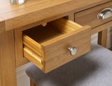 Winona 3 Drawer Dressing Table - Oak