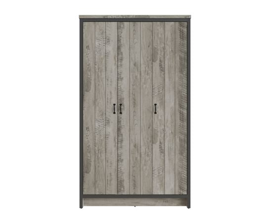 Baxter 3 Door Wardrobe- Grey