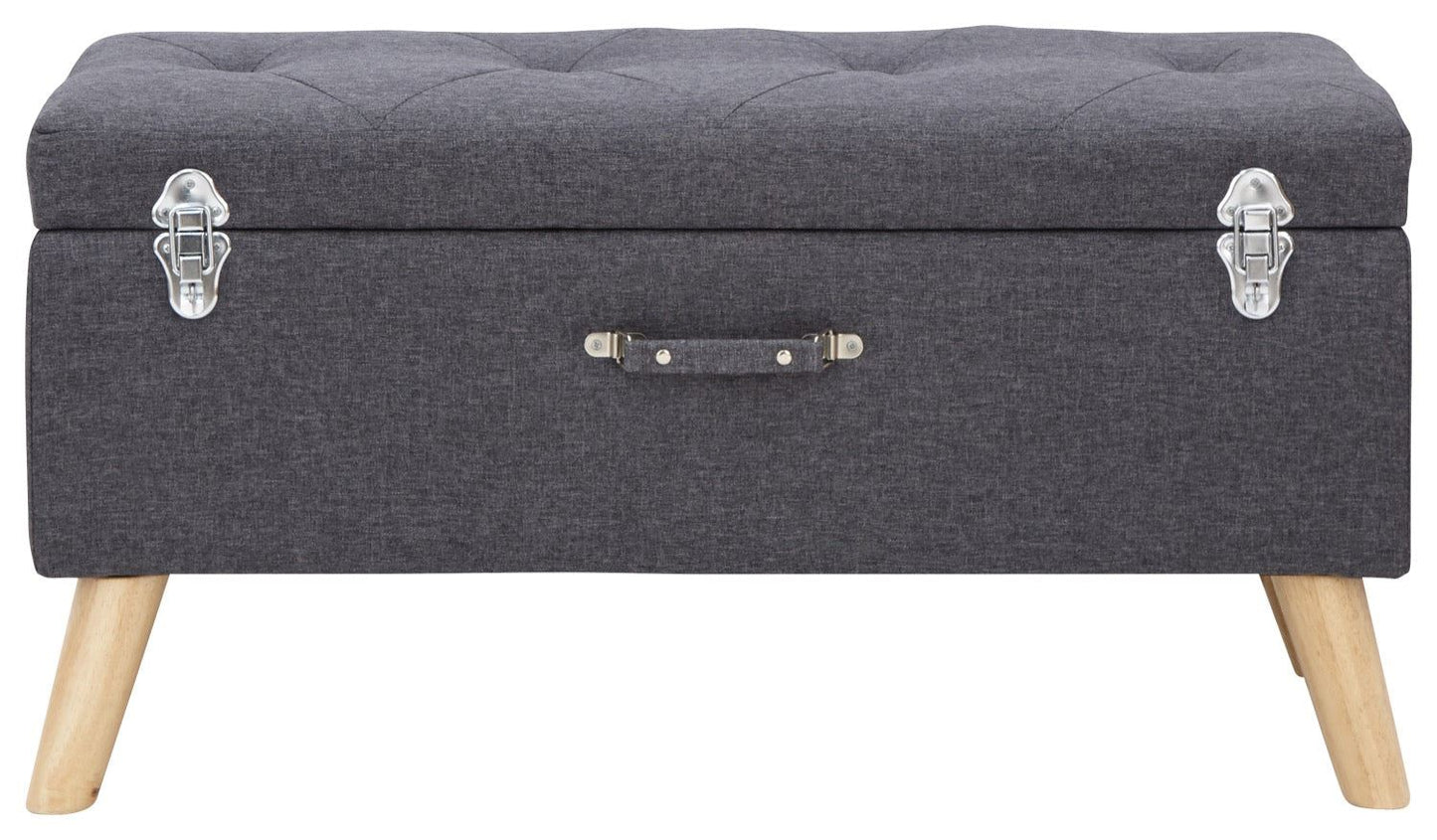 Maisie Large Storage Ottoman-Charcoal