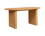 Axel Oval Fluted Dining Table with 2 Benches - Oak
