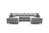 Heidi U-Shape Sofa - Light Grey