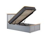 Phoenix Single Ottoman Bed - Stone Grey