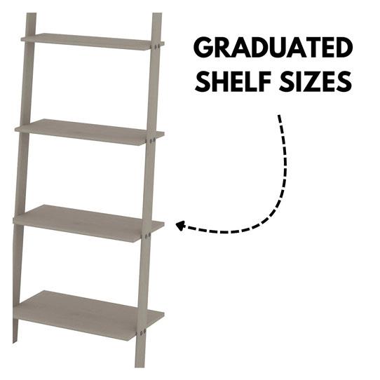 Corona Grey Ladder Design Shelf Unit