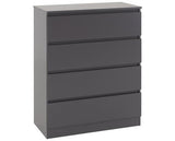 MALVERN 3 DOOR WARDROBE BEDROOM SET - GREY