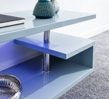 Arctic High Gloss LED Coffee Table-Grey