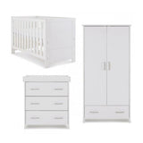 Nina 3 Piece Room Set - White Wash