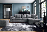 Heidi Right Hand Facing Corner Sofa Plus - Dark Grey